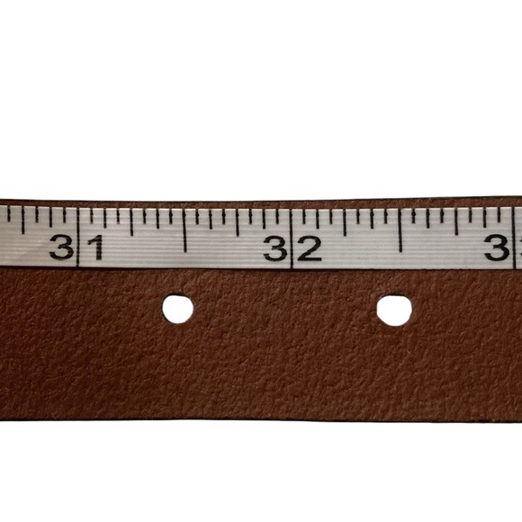 J.Crew Brown Leather Belt with Gold Buckle NEW - Picture 8 of 9